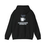 Powered by Caffeine and Sheer Will Hoodie - Funny Coffee Lover Sweatshirt | Minimalist Humor Gift - Atlas Briefly
