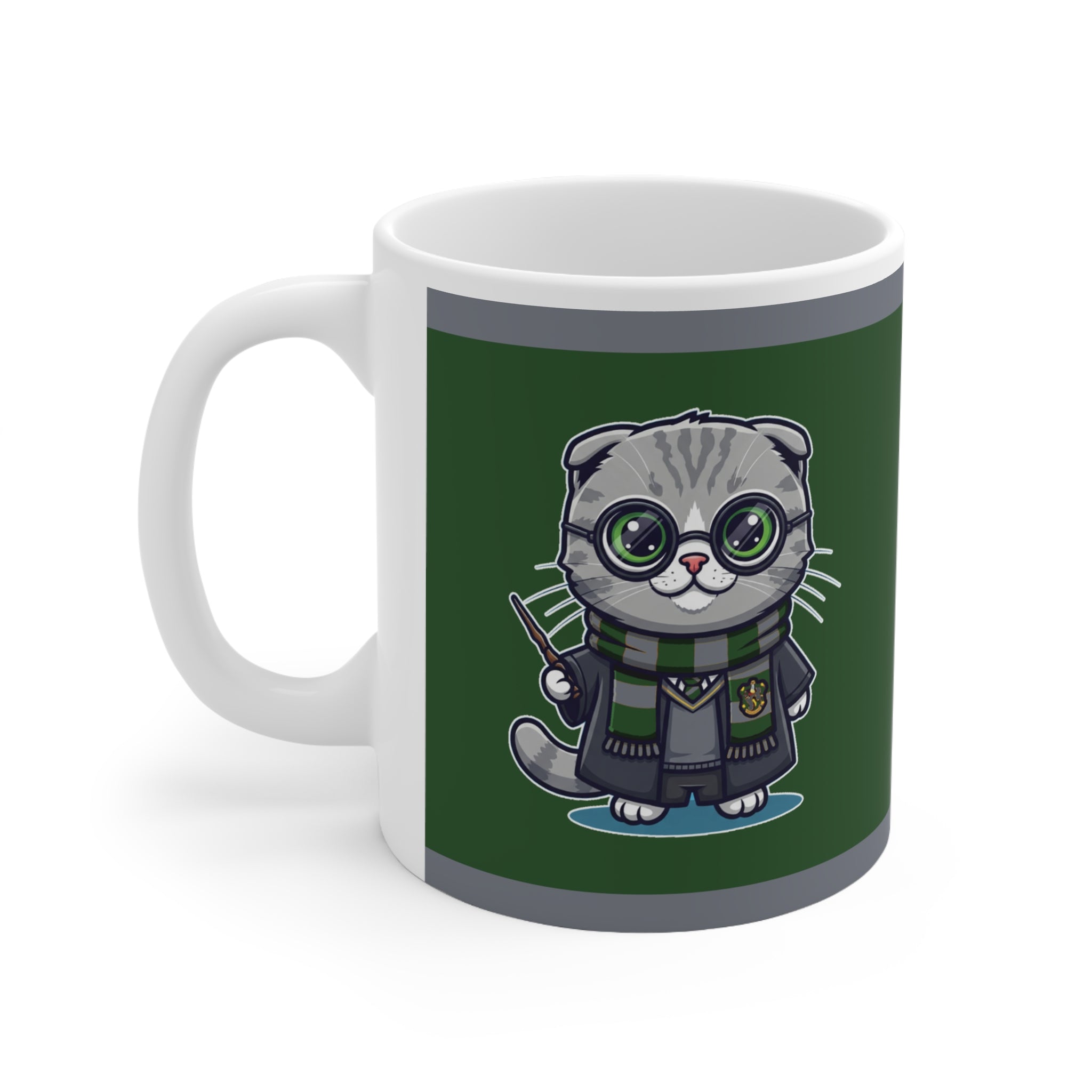 Harry Potter Slytherhiss Cat Mug - Cute Wizard Kitty Coffee Cup