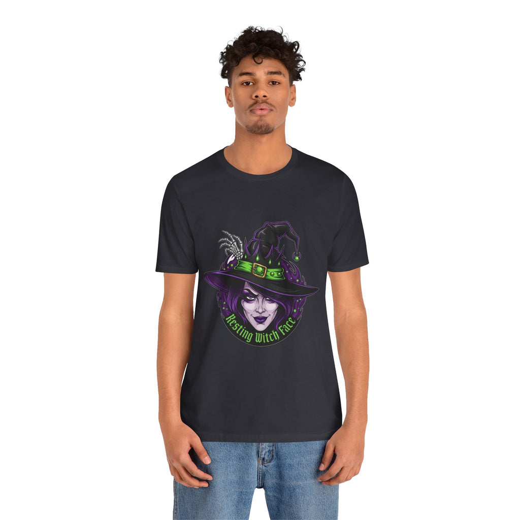 Resting Witch Face Halloween T-Shirt - Funny Witch Tee for Women & Men | Halloween Graphic Shirt - Atlas Briefly