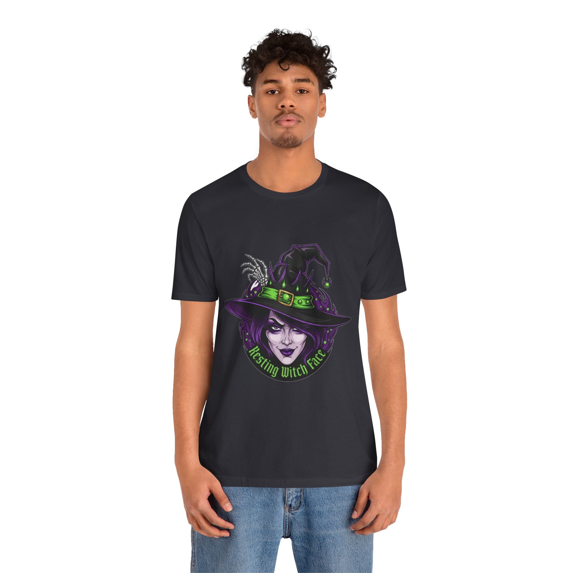 Resting Witch Face Halloween T-Shirt - Funny Witch Tee for Women & Men | Halloween Graphic Shirt - Atlas Briefly