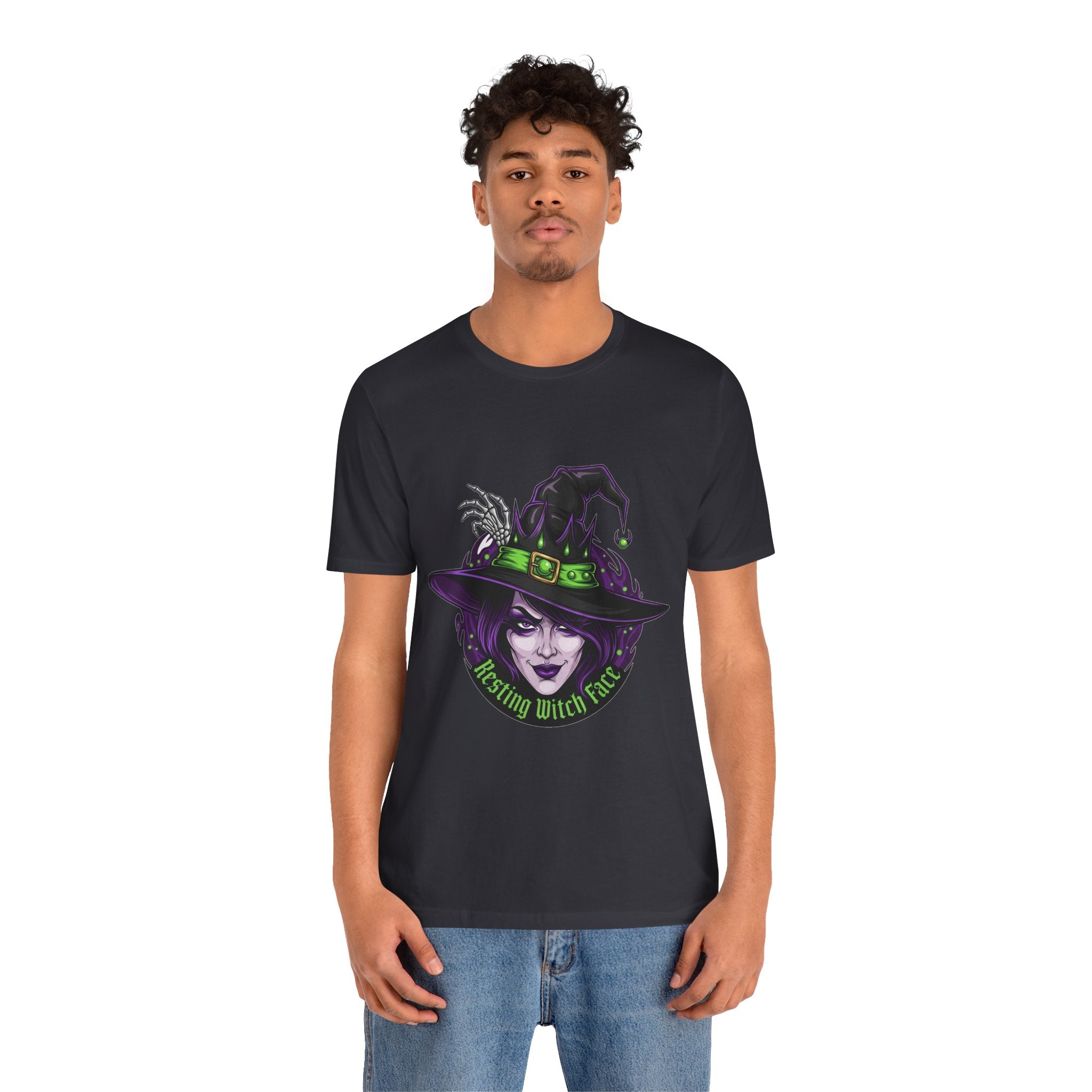 Resting Witch Face Halloween T-Shirt - Funny Witch Tee for Women & Men | Halloween Graphic Shirt - Atlas Briefly