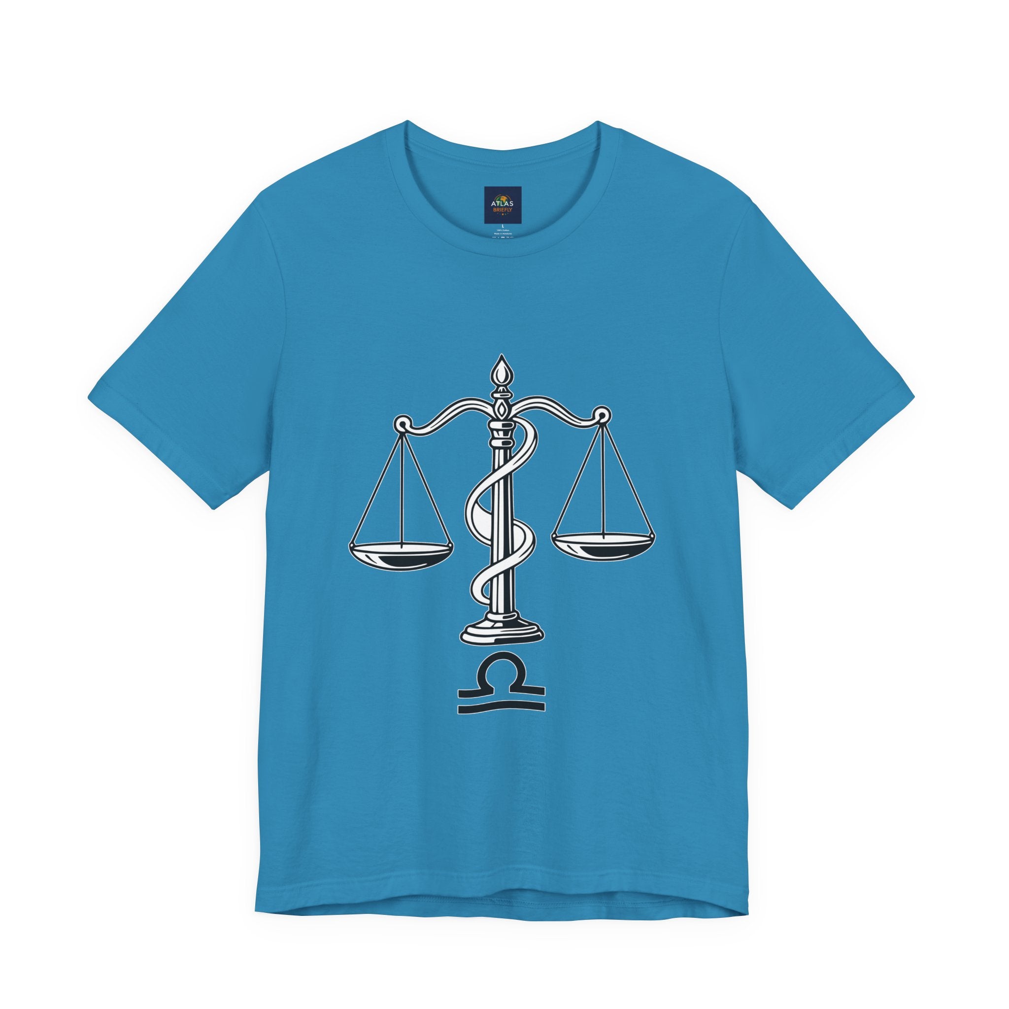 Libra Zodiac Tee - Stylish Unisex Minimalist Black and White Design
