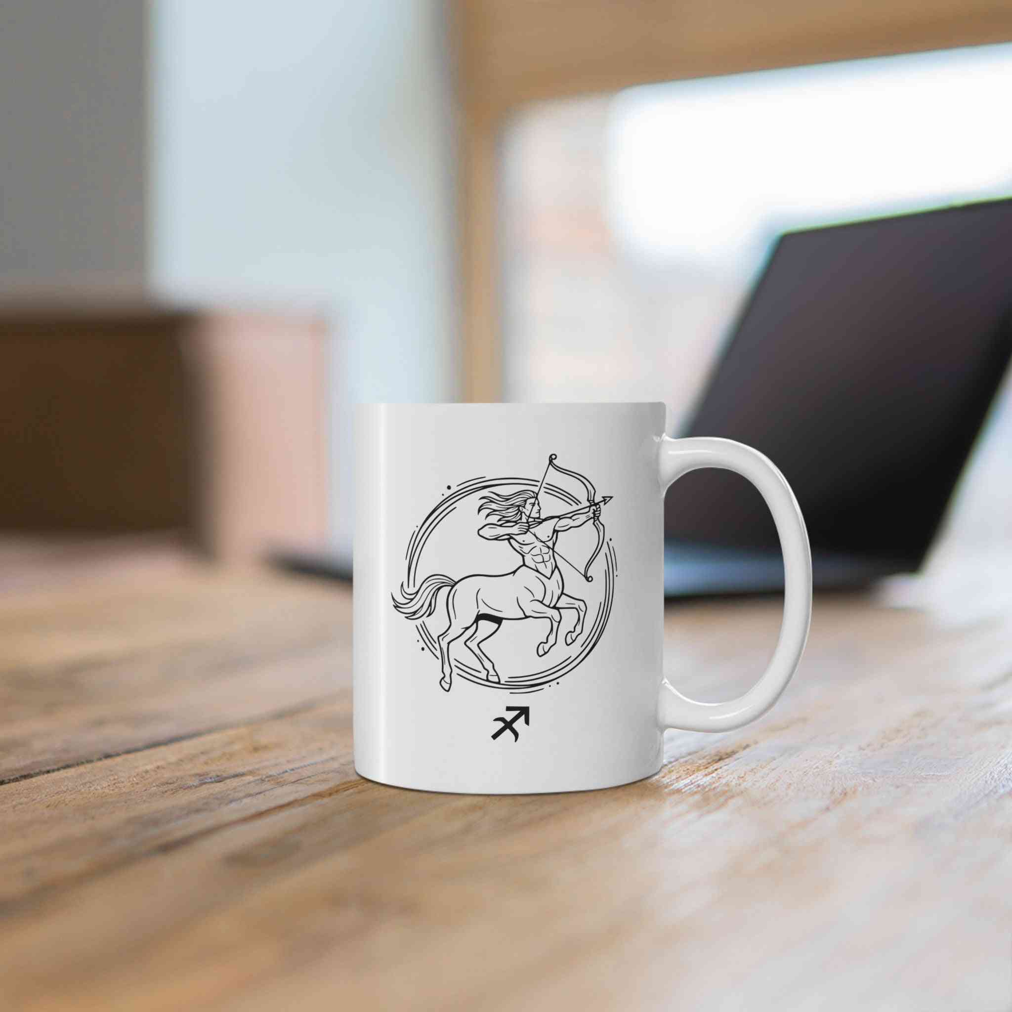 Mug Sagittarius Zodiac Minimalist Design 11oz Horoscope - Perfect Sagittarius Zodiac Mug for Astrology Lovers