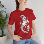 Capricorn Zodiac Tee - Unisex Minimalist Horoscope Shirt in Black and White