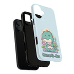 NamasTe-Rex Meditating Dinosaur Phone Case - Funny Yoga T-Rex Mobile Cover | Zen Tech Gift - Atlas Briefly