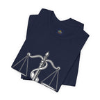 Libra Zodiac Tee - Stylish Unisex Minimalist Black and White Design