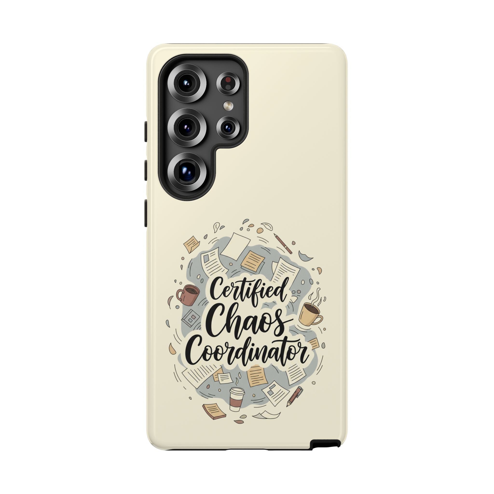 Certified Chaos Coordinator Phone Case - Funny Mom Teacher Mobile Cover | Organized Chaos Gift - Atlas Briefly