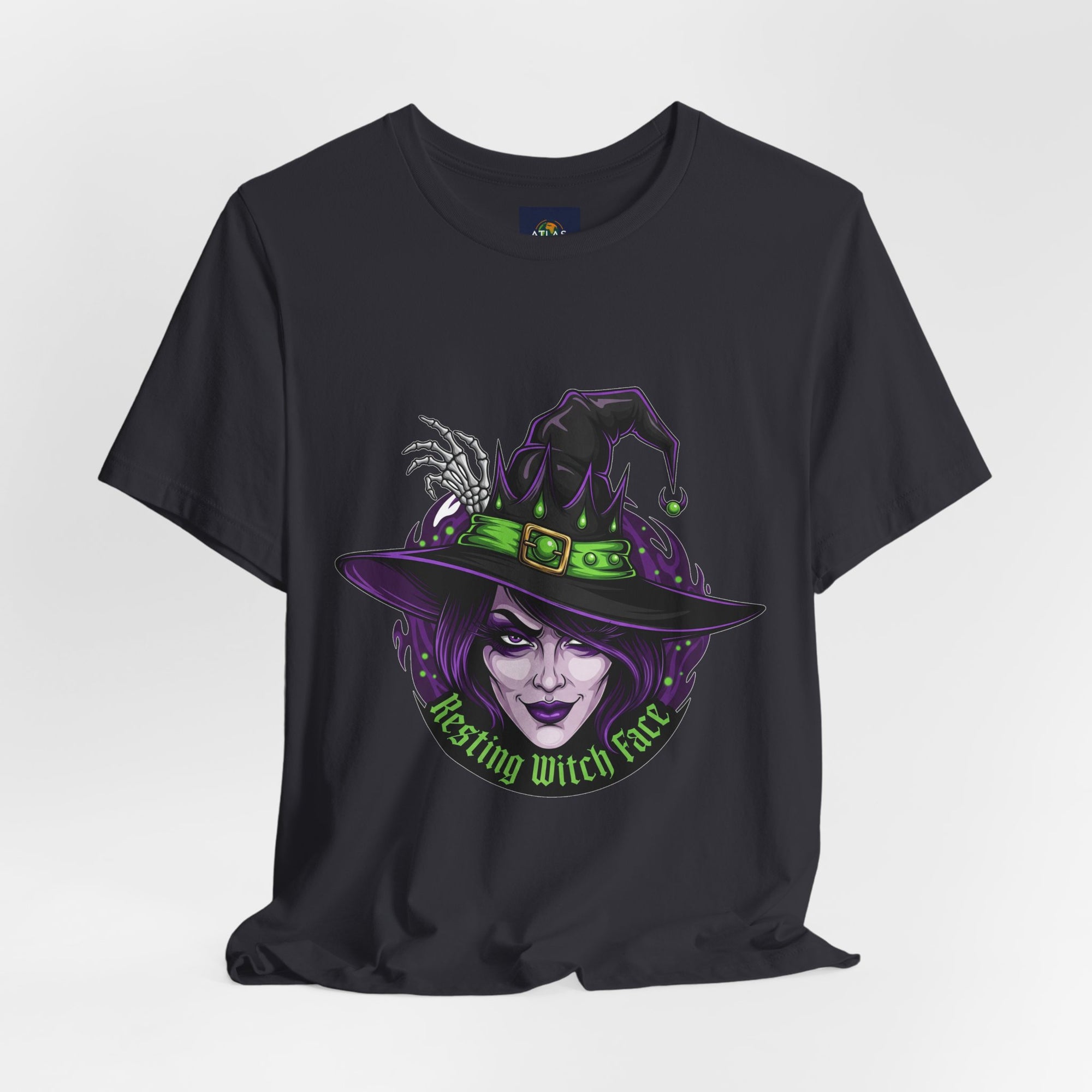 Resting Witch Face Halloween T-Shirt - Funny Witch Tee for Women & Men | Halloween Graphic Shirt - Atlas Briefly