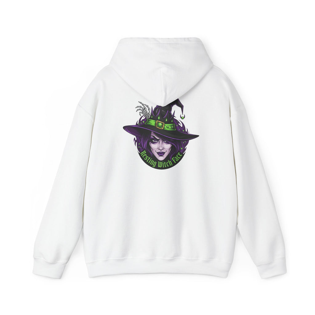 Resting Witch Face Halloween Hoodie – Funny Witch Graphic - Atlas Briefly